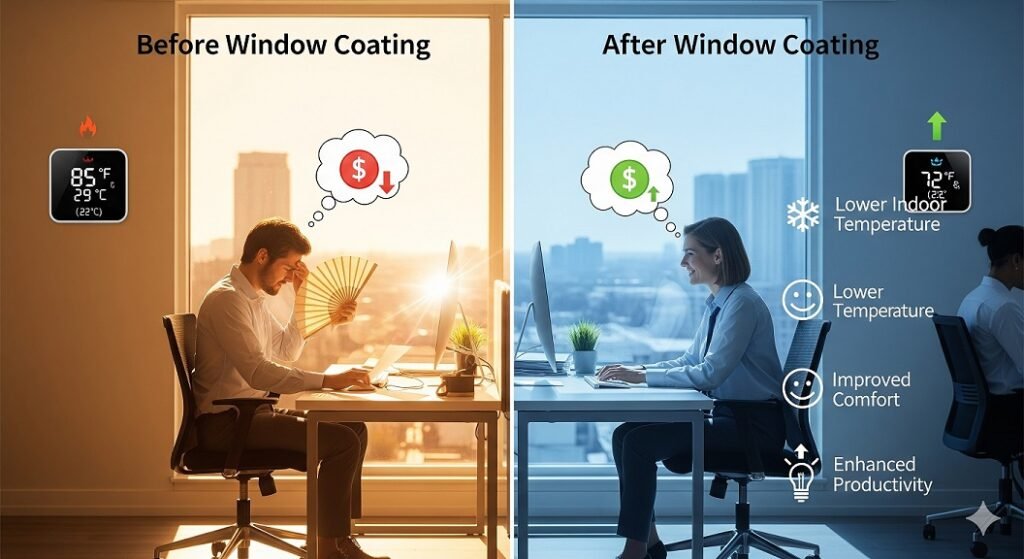 before heat and cool envorinment inside the room